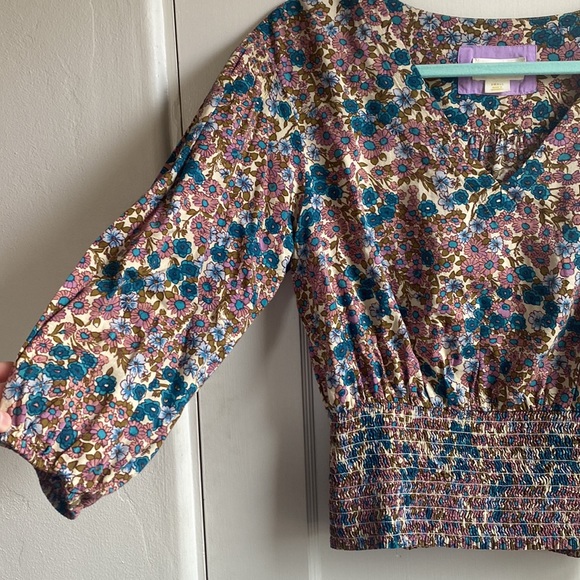 Anthropologie Maeve Floral Top - Picture 2 of 4